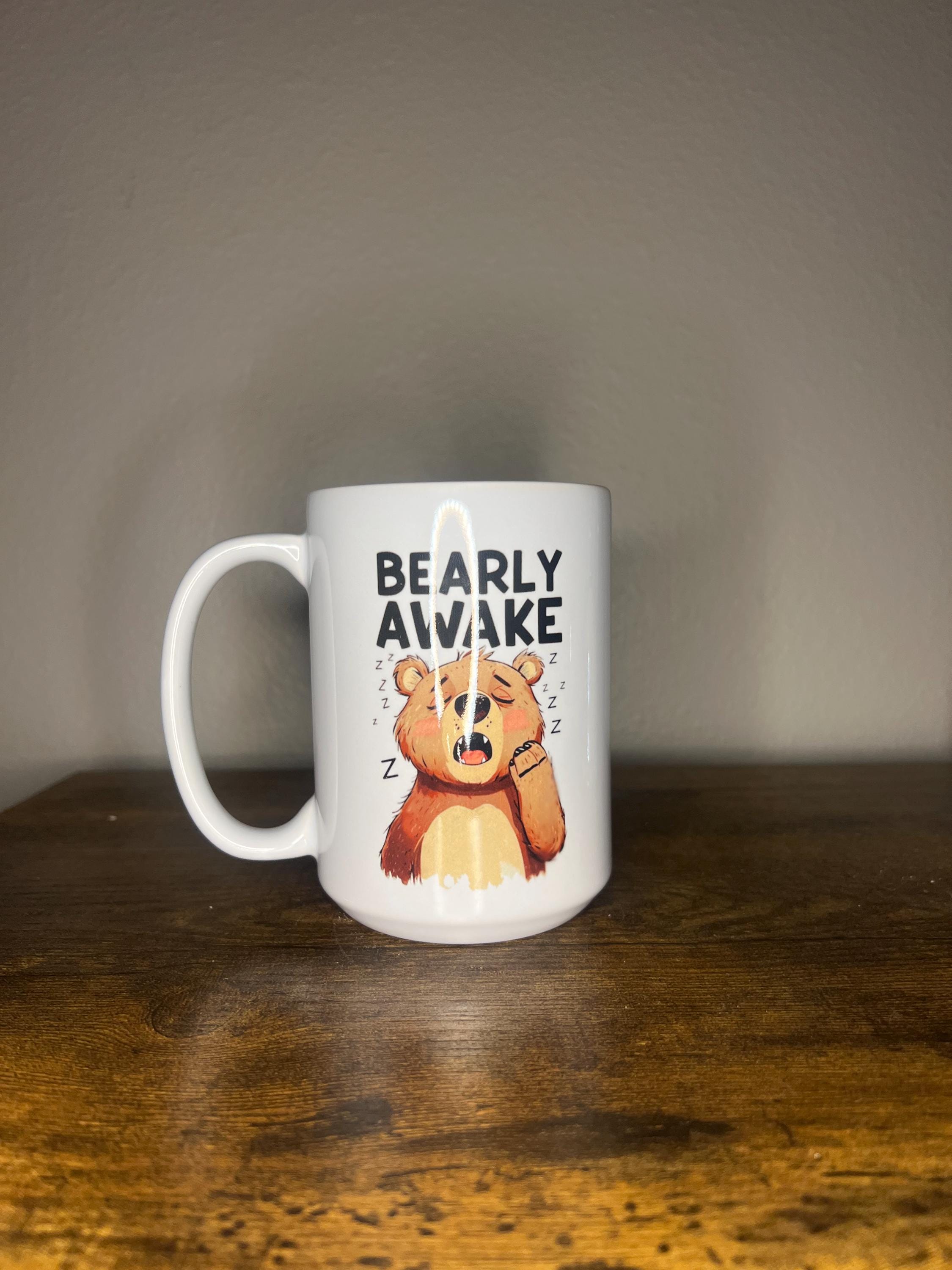 Sleepy Bear Morning Mug for your Daily Wake-up Call