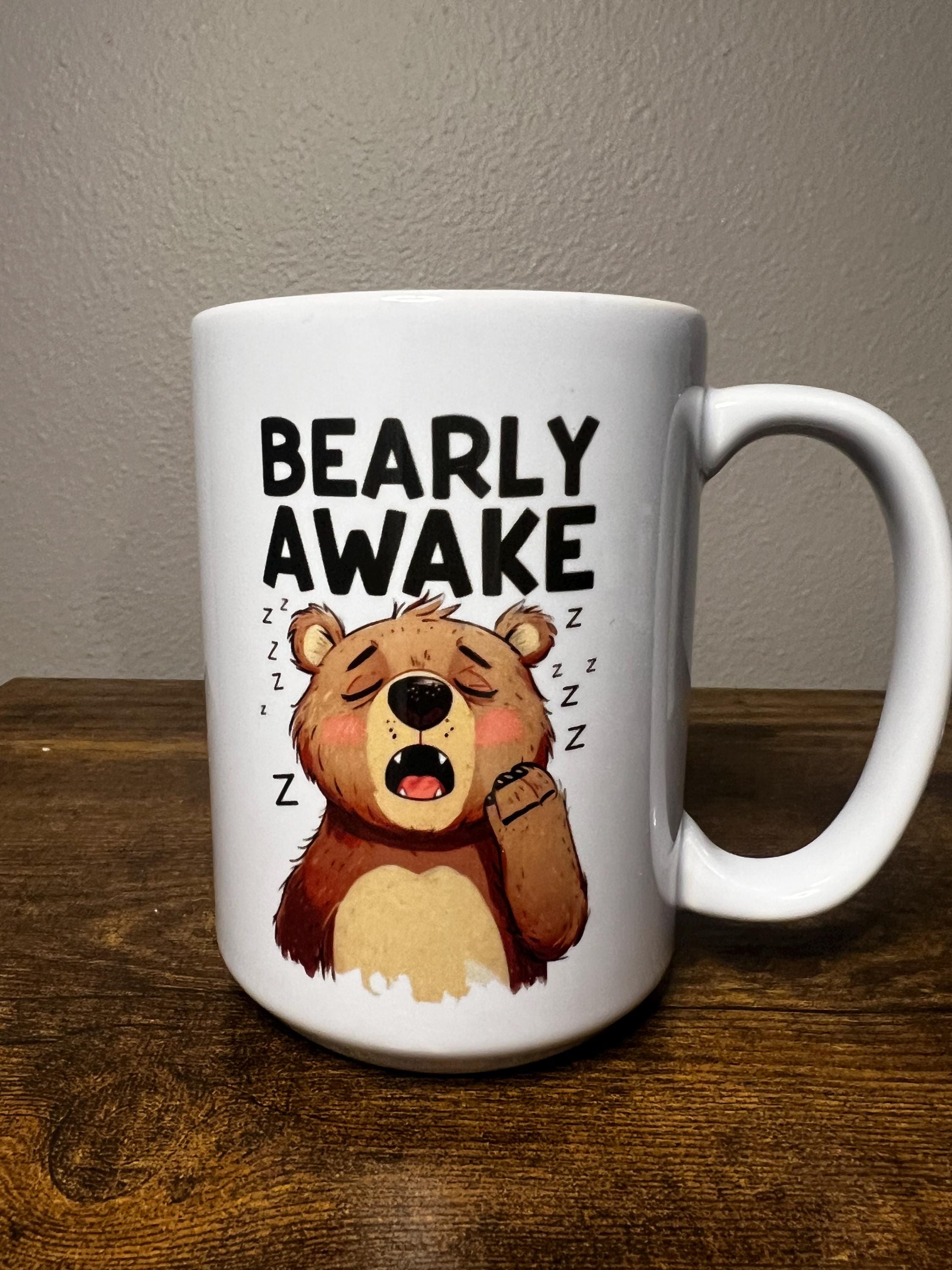 Sleepy Bear Morning Mug for your Daily Wake-up Call